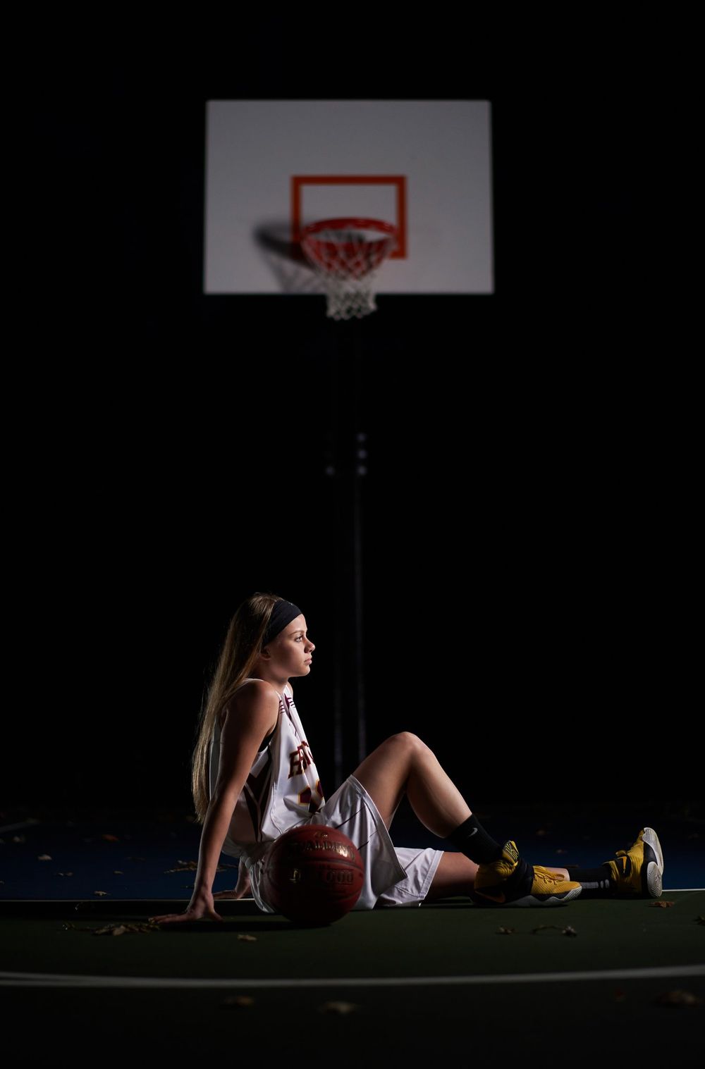 Basketball high school senior photo