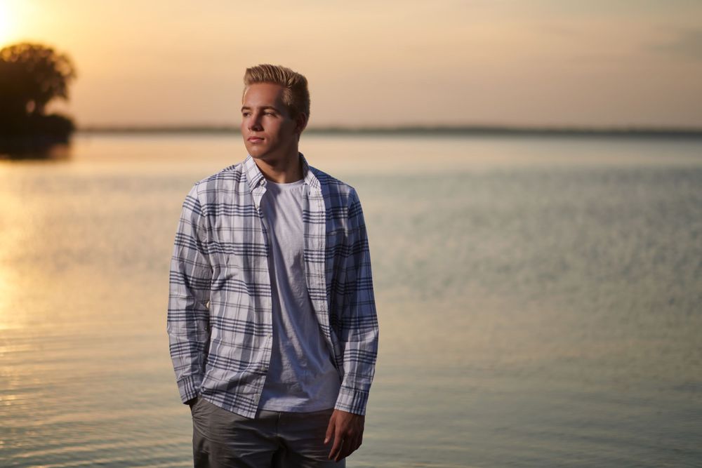 Senior photography in Spicer, MN near Green Lake