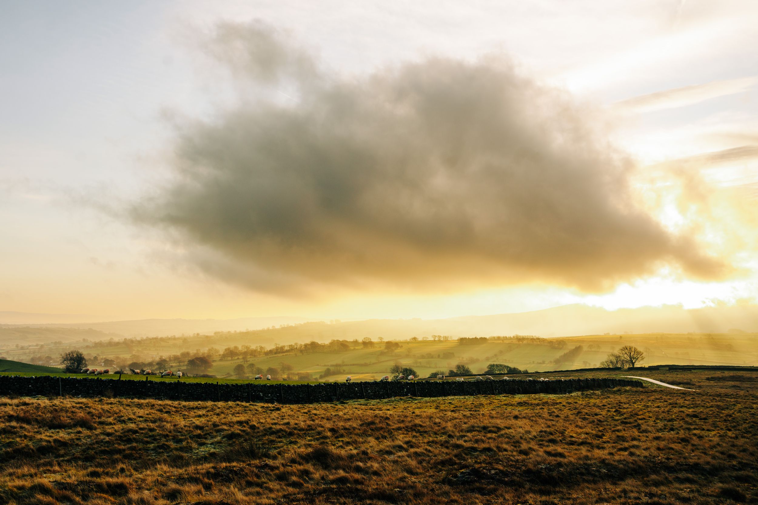 Caldbeck en-route with the sun rising