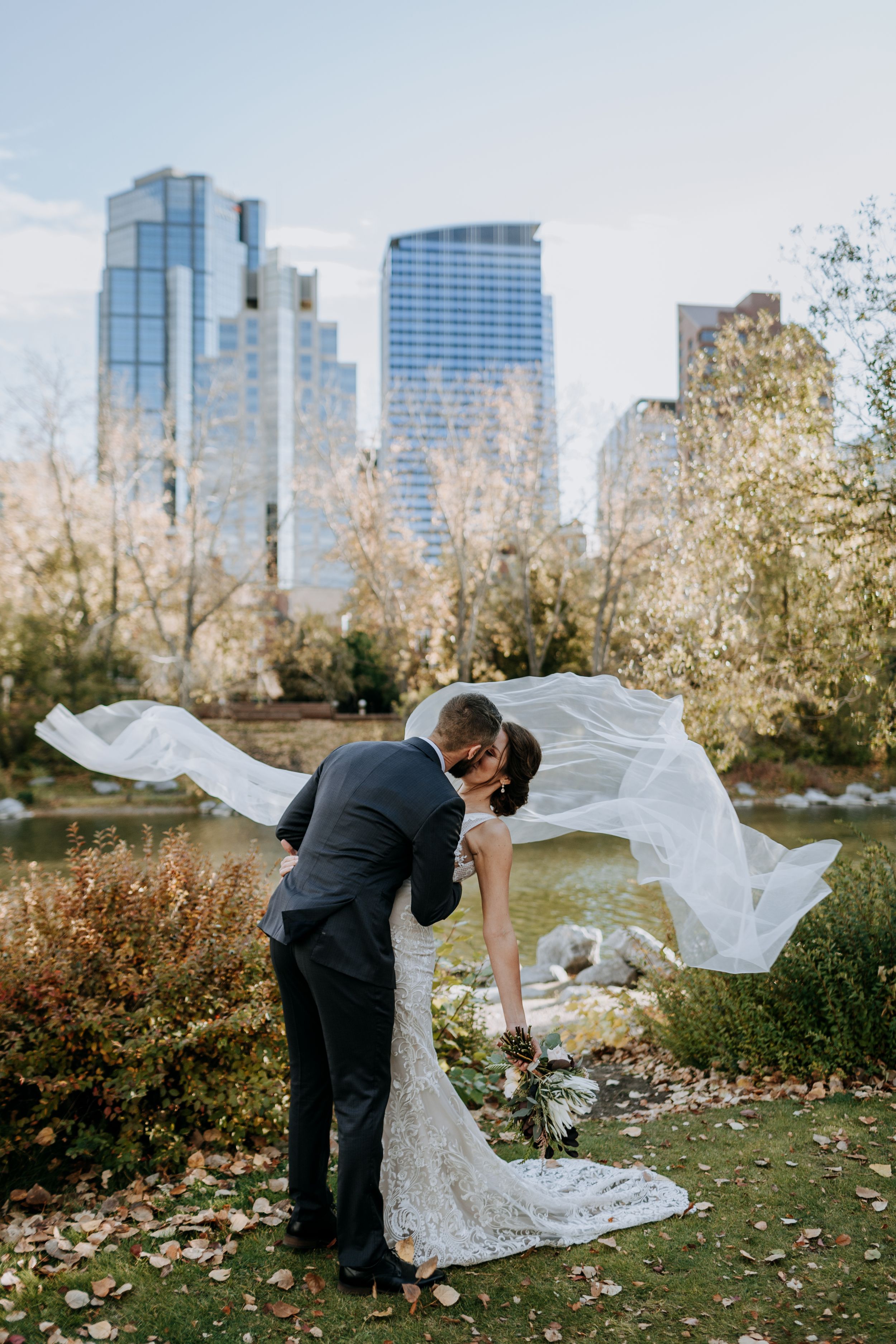 Wedding Photographer Princes Island Park Calgary