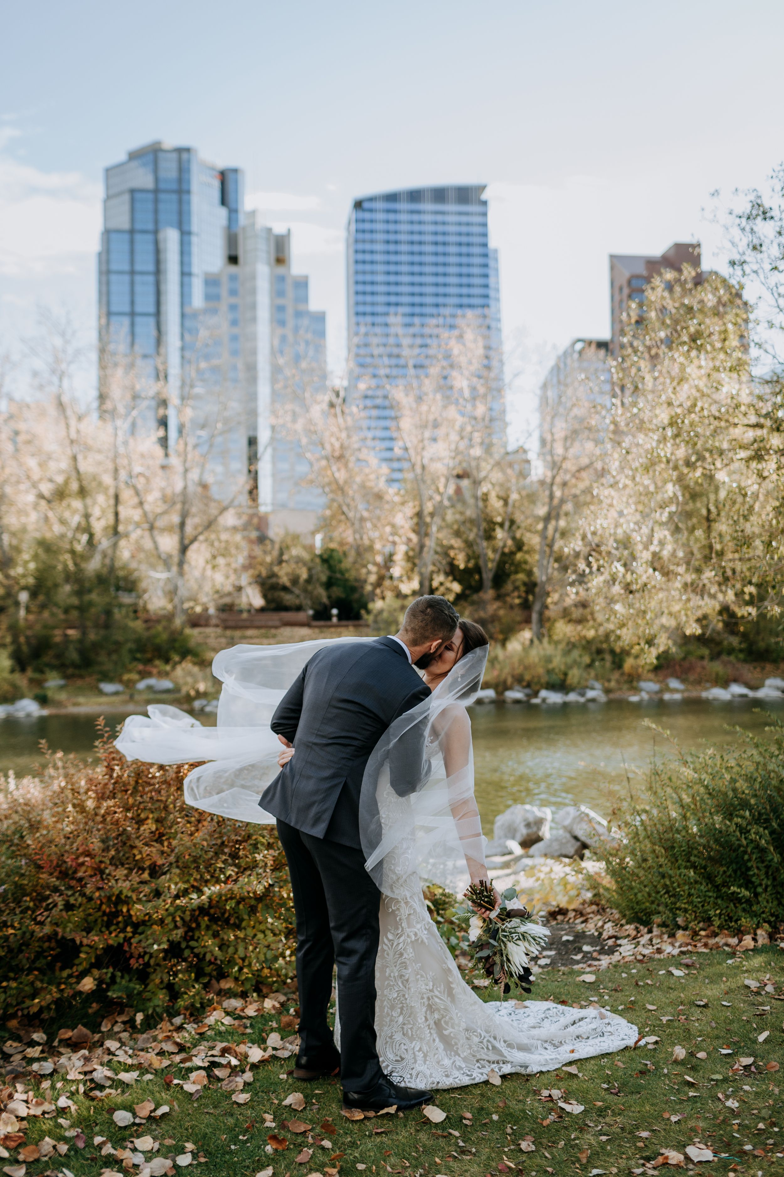Wedding Photographer Princes Island Park Calgary