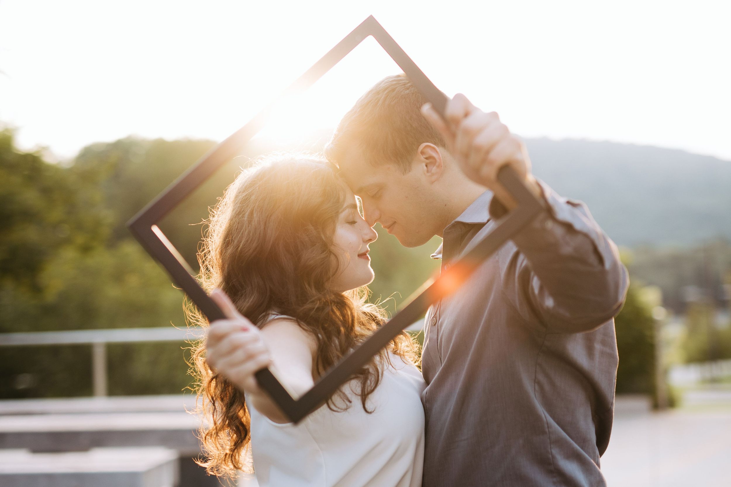 Ramapo College Engagement photos fairytale woodland